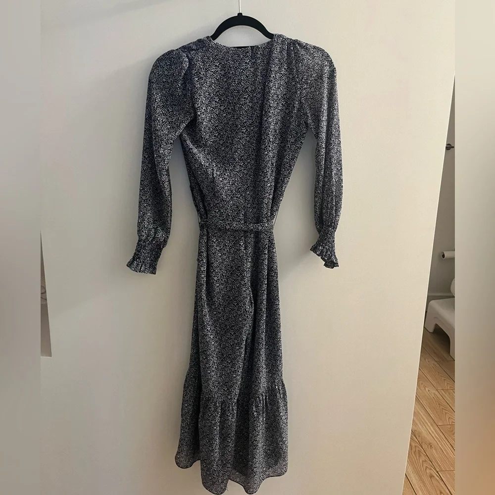 Michael Kors White Blue Long-sleeve Jumpsuit